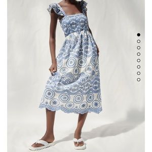 Zara Openwork Embroidered Dress